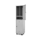 Roupeiro De Aço Vestiário Insalubre 2 Com 3 Divisões