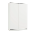 Roupeiro de Casal 2 Portas de Correr Branco Kappesberg 230x158x56cm