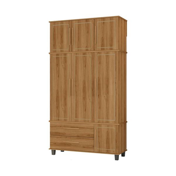 Roupeiro Decorativo 3 Portas Antony Mdf E Mdp Nature G21 - Gr