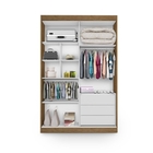 Roupeiro Dominique 1400 Amêndoa e Branco