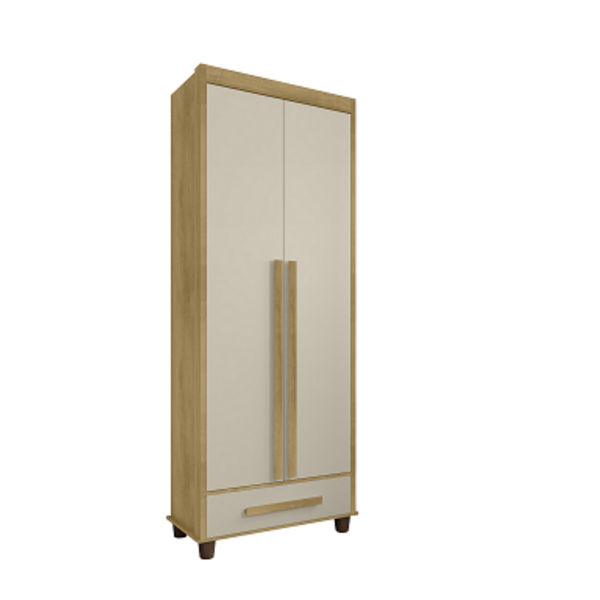 Roupeiro Dubai 2 Portas Cinamomo/off White – Rv Móveis
