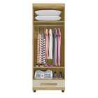 Roupeiro Dubai 2 Portas Cinamomo/off White – Rv Móveis