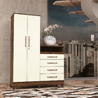 Roupeiro E Cômoda Line Com Pés 3-1 Vila Rica