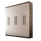 Roupeiro Espanha Móveis Rufato  6 Portas E 2 Gavetas - Café O