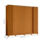 Roupeiro Flex Frisado Ângulo Cinamomo Off White