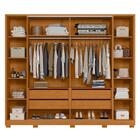 Roupeiro Flex Frisado Ângulo Cinamomo Off White