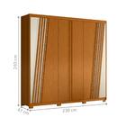 Roupeiro Frisado 4 Gavetas Castro Cinamomo Off White