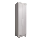 Roupeiro Genova 2 Portas 2 Cabideiros Branco 205x56,4x46,5cm Luciane