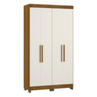 Roupeiro Gênova 4 Portas Freijó Areia Luciane 205x111,6x46,5cm