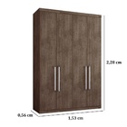 Roupeiro Gold 4 Portas - Capuccino