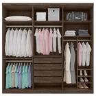 Roupeiro Gold 6 Portas Chocolate