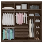 Roupeiro Gold 6 Portas Chocolate