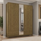 Roupeiro Grafeno Com Espelho Imbuia - Fabri Móveis