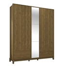 Roupeiro Grafeno Com Espelho Imbuia - Fabri Móveis