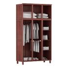 Roupeiro Grécia 03 Portas Com Maleiro E Espelho Móveis Cavazo