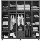 Roupeiro Grécia 05 Portas Com Maleiro E Espelho Móveis Cavazo