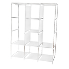 Roupeiro Guarda Roupa Organizador De Roupa Cabideiro Cinza