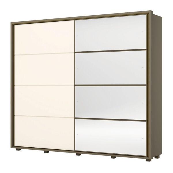 Roupeiro Guarda Roupas Casal 2 Portas 6 Gavetas 4 Espelhos Du