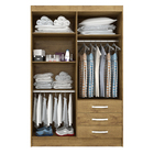 Roupeiro Havai 4 Portas - 100% MDF - Canela - Panan