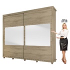 Roupeiro Holanda 2 Portas De Correr Com Espelho - Niagara