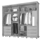 Roupeiro Holanda 2 Portas De Correr Com Espelho - Niagara