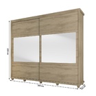 Roupeiro Holanda 2 Portas De Correr Com Espelho - Niagara