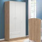 Roupeiro Holy Carvalho Rústico Branco