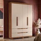 Roupeiro Honopu Avelã/fendi Metalic