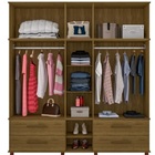 Roupeiro House Cinco Portas Imbuia - Fabri Móveis