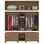 Roupeiro House Cinco Portas Nature/off White - Fabri Móveis