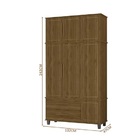 Roupeiro House Três Portas Imbuia – Fabri Móveis