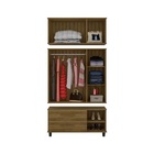 Roupeiro House Três Portas Imbuia – Fabri Móveis