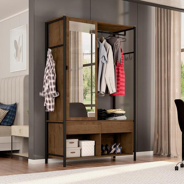 Roupeiro Industrial 1 Porta Perth Preto Demolição