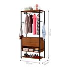 Roupeiro Industrial Melbourne Preto Demolição