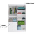 Roupeiro Infantil 4 Portas 3 Gavetas Baby Hecol - Flex Branco