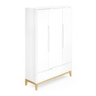 Roupeiro Infantil 4 Portas Amor Perfeito  Branco Acetinado/na