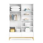 Roupeiro Infantil 4 Portas Amor Perfeito  Branco Acetinado/na