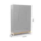 Roupeiro Infantil 4 Portas Amor Perfeito Accesso Móbile Cinza