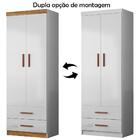 Roupeiro Infantil Flex 2 Portas 2 Gavetas 9100 Plla