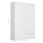 Roupeiro Infantil Laila Branco