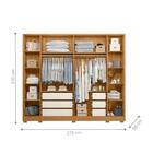 Roupeiro Italia Carvalho Grife/off White