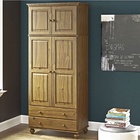 Roupeiro Itmaraty Madeira Maciça 4 Portas E 2 Gavetas - Casta