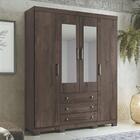 Roupeiro Jodie Ébano Com Espelho