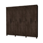 Roupeiro Kairós Casal 6 Portas 3 Gavetas Com Espelho Incabras