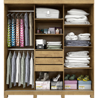 Roupeiro Lara 3 Portas Slide Glass - 100% MDF - Canela - Panan