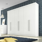 Roupeiro Leblon 6 Portas - 100% MDF - Branco - Panan