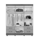 Roupeiro Lins Freijó Preto Com 6 Portas