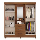 Roupeiro Magno 4 Pts C/espelho E Pes 27978.237 Dj