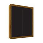 Roupeiro Milan Bronze 02 Portas De Correr Freijó Preto