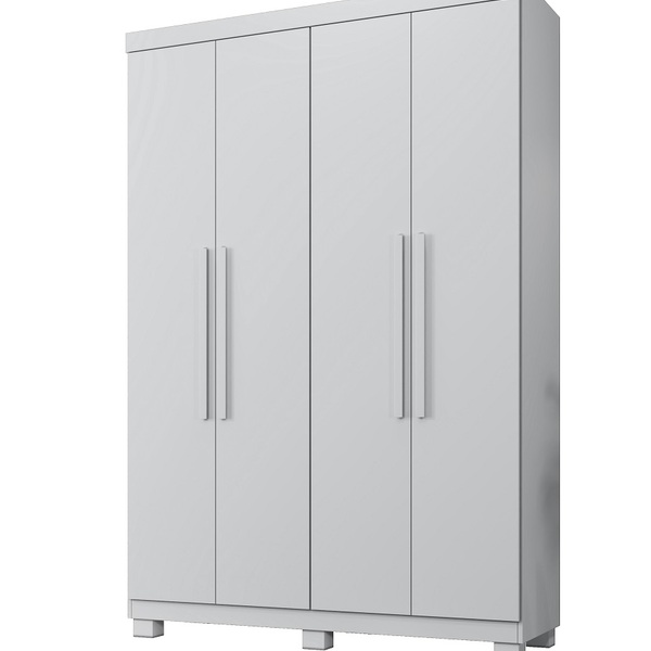Roupeiro Milão 4 Portas 3 Gavetas Benetil Branco